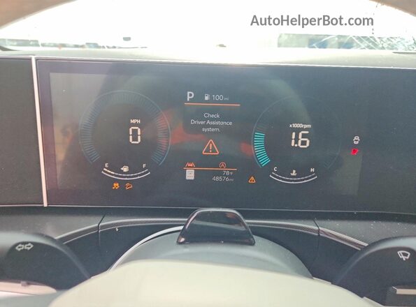 5NMP24GL7RH012210 2024 HYUNDAI SANTA Silver Instrument cluster view
