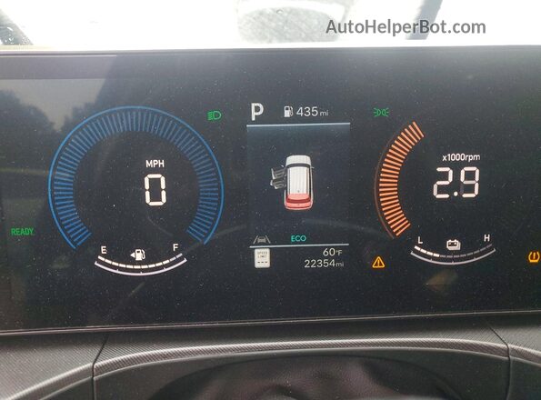 5NMP2DG11SH064422 2025 HYUNDAI SANTA Blue Սարքավորումների վահանակի տեսք