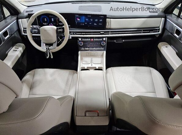 5NMP2DG12RH004384 2024 HYUNDAI SANTA Silver Dashboard view