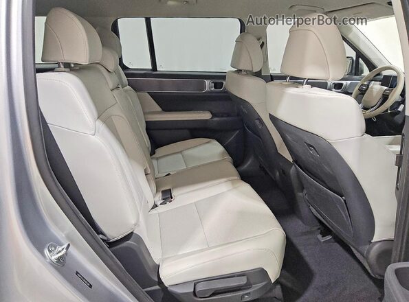 5NMP2DG12RH004384 2024 HYUNDAI SANTA Silver Rear interior view