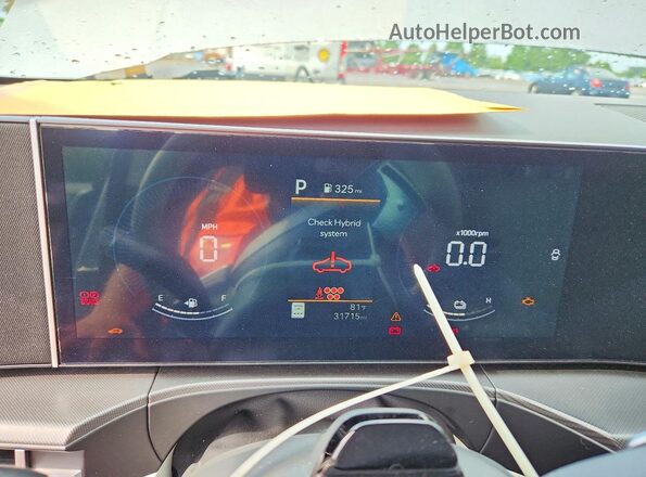 5NMP2DG13RH005575 2024 HYUNDAI SANTA Silver ხელსაწყოთა პანელის ხედი