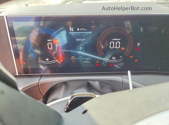 5NMP2DG15TH114126 2026 HYUNDAI SANTA Gray ხელსაწყოთა პანელის ხედი