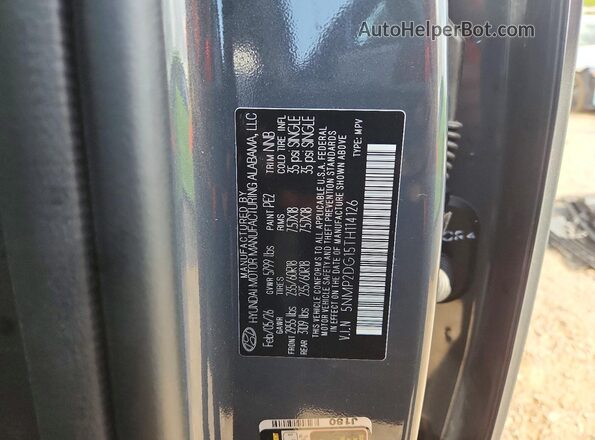 5NMP2DG15TH114126 2026 HYUNDAI SANTA Gray VIN კოდის სტიკერის ხედი