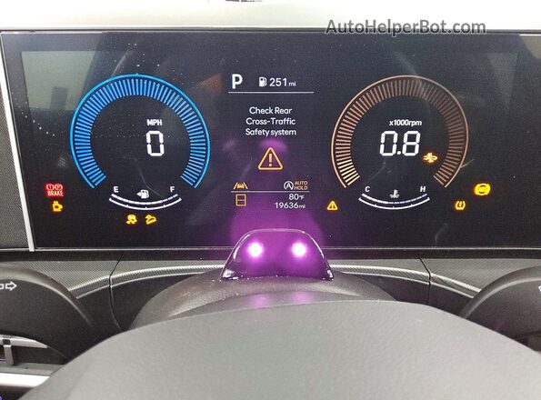 5NMP2DGL6TH192738 2026 HYUNDAI SANTA Gray Instrument cluster view