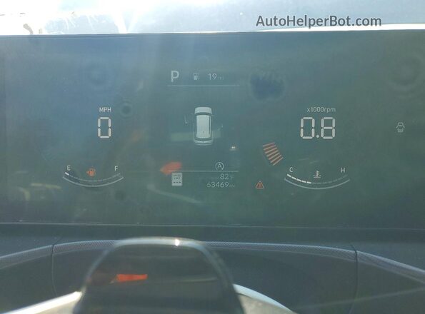 5NMP2DGL7SH071473 2025 HYUNDAI SANTA Blue ხელსაწყოთა პანელის ხედი