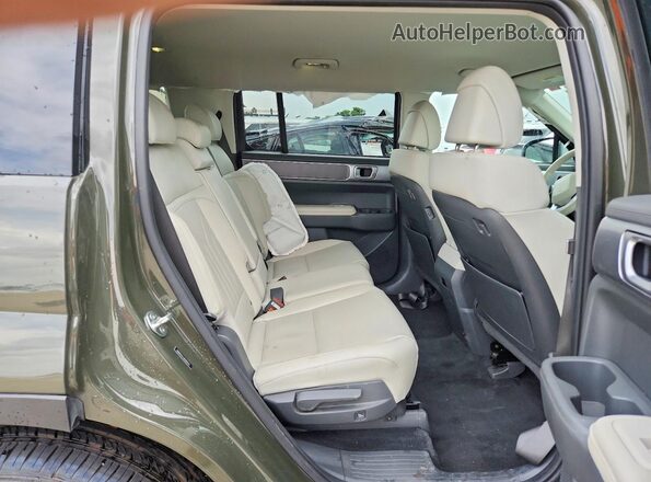 5NMP2DGL8RH032143 2024 HYUNDAI SANTA Green უკანა სალონის ხედი