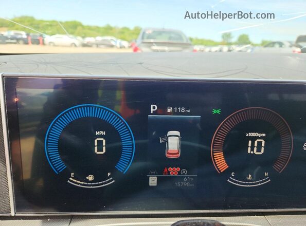 5NMP2DGLXSH123274 2025 HYUNDAI SANTA Gray Instrument cluster view