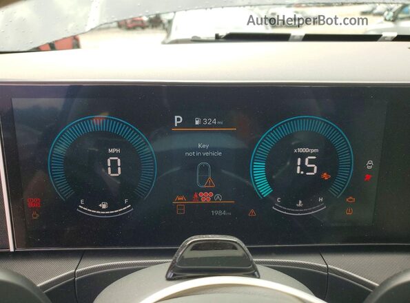 5NMP2DGLXTH194119 2026 HYUNDAI SANTA Gray ხელსაწყოთა პანელის ხედი