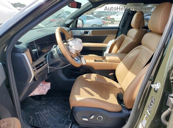 5NMP34G10RH009404 2024 HYUNDAI SANTA Green Front interior view