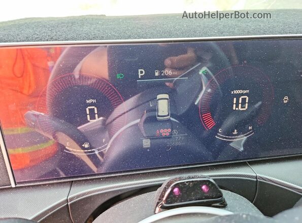 5NMP3DGL5RH044263 2024 HYUNDAI SANTA Gray Вид щитка приладів