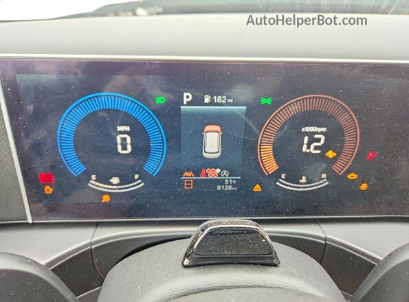 5NMP3DGL7RH024757 2024 HYUNDAI SANTA White Instrument cluster view