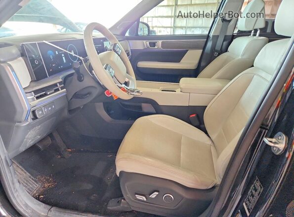 5NMP44GL5RH007887 2024 HYUNDAI SANTA Black Widok wnętrza z przodu