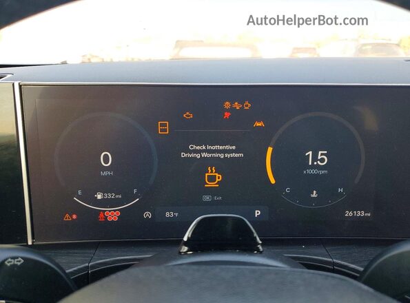 5NMP44GL6RH023807 2024 HYUNDAI SANTA Silver ხელსაწყოთა პანელის ხედი