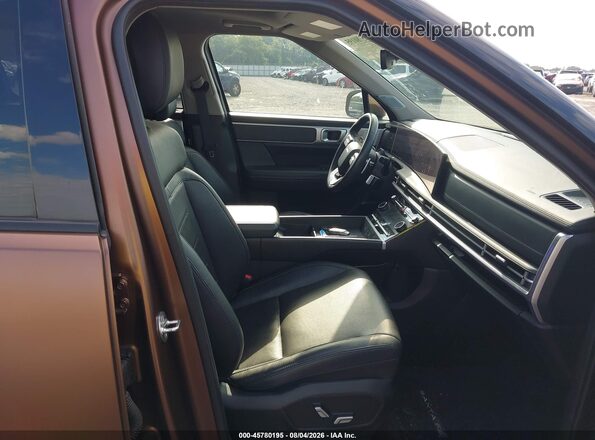 5NMP44GL9RH038480 2024 HYUNDAI SANTA FE Brown Widok wnętrza z przodu