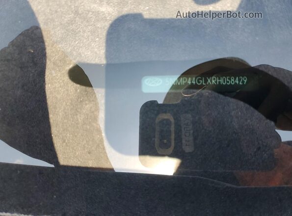 5NMP44GLXRH058429 2024 HYUNDAI SANTA White VIN კოდის სტიკერის ხედი