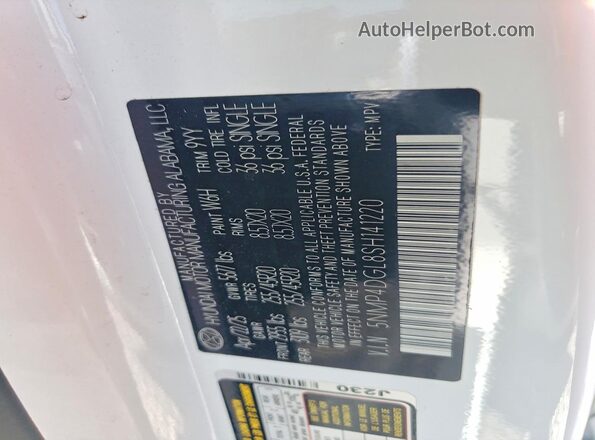 5NMP4DGL8SH141220 2025 HYUNDAI SANTA White 360 interior view