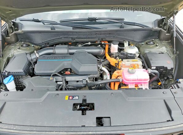 5NMP5DG12SH019710 2025 HYUNDAI SANTA Green Widok komory silnika
