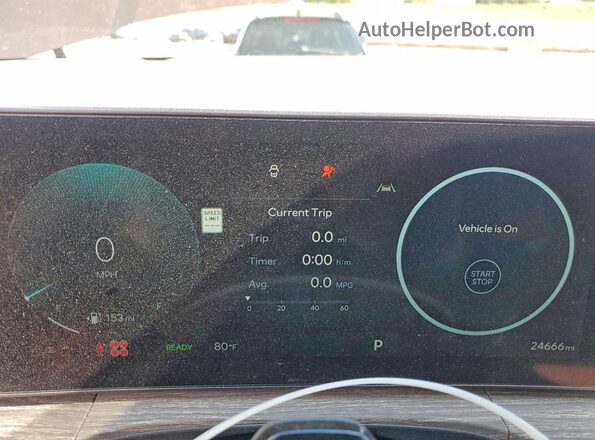 5NMP5DG12SH048544 2025 HYUNDAI SANTA Brown Instrument cluster view