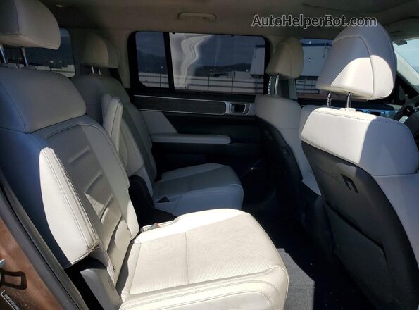5NMP5DG12SH048544 2025 HYUNDAI SANTA Brown Rear interior view