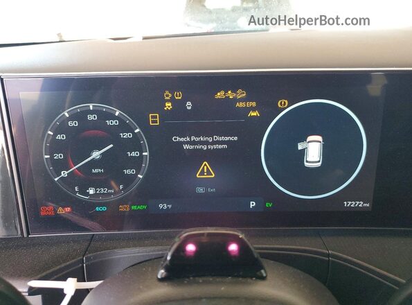 5NMP5DG17SH046014 2025 HYUNDAI SANTA White ხელსაწყოთა პანელის ხედი