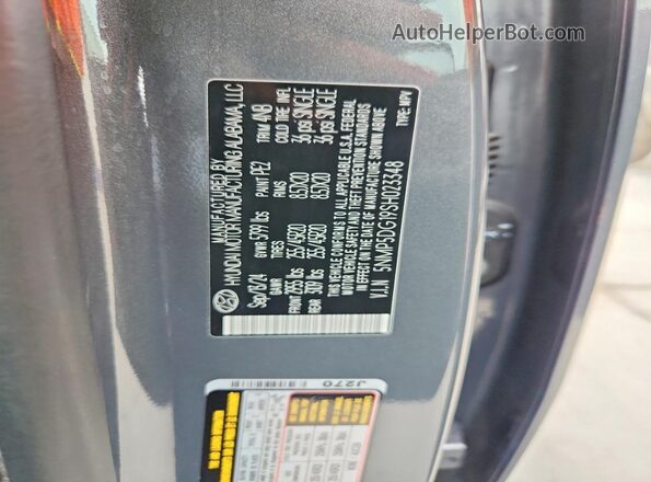 5NMP5DG19SH023348 2025 HYUNDAI SANTA Gray Engine compartment view