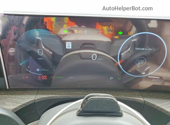 5NMP5DG1XRH005709 2024 HYUNDAI SANTA Black Instrument cluster view