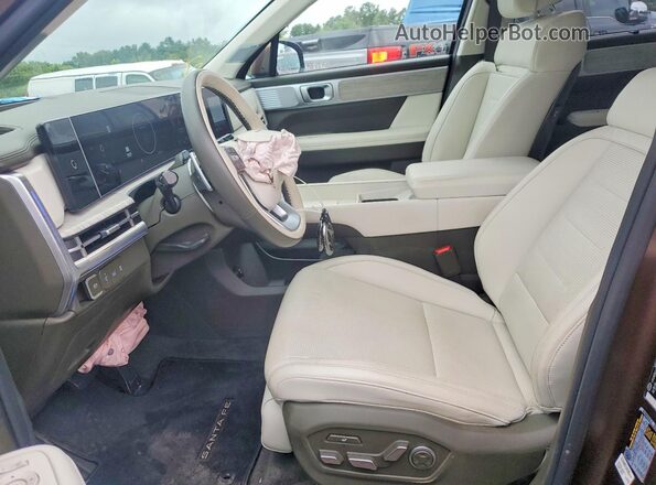 5NMP5DGL2RH061192 2024 HYUNDAI SANTA Brown Front interior view