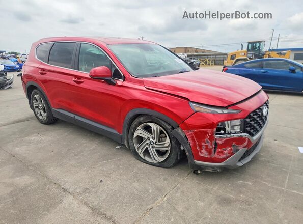 5NMS14AJ0MH365255 2021 HYUNDAI SANTA Red Вид ззаду