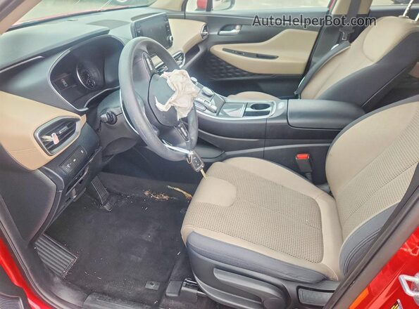 5NMS14AJ0MH365255 2021 HYUNDAI SANTA Red Вид наклейки з VIN-кодом