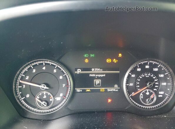 5NMS14AJ0PH636951 2023 HYUNDAI SANTA Black Widok zestawu wskaźników