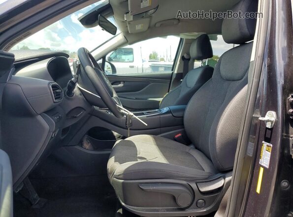 5NMS14AJ1NH376850 2022 HYUNDAI SANTA Black Front interior view