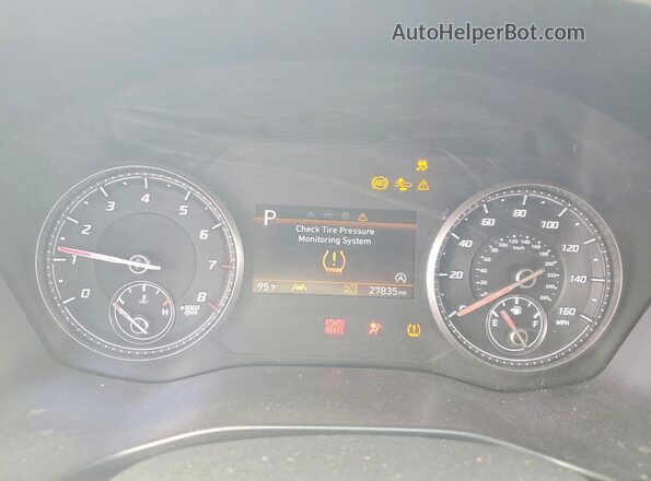 5NMS14AJ1NH376850 2022 HYUNDAI SANTA Black Instrument cluster view