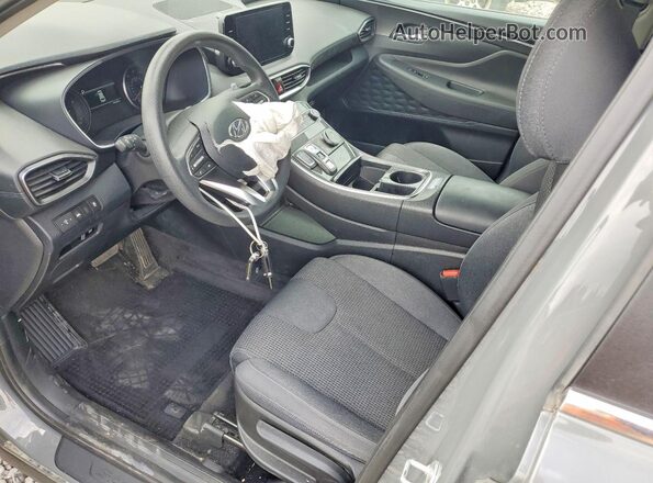 5NMS14AJ1NH445083 2022 HYUNDAI SANTA Gray Vista interior delantera