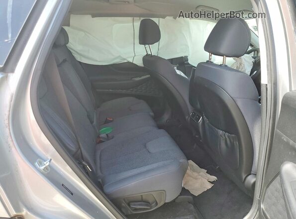 5NMS14AJ6MH366751 2021 HYUNDAI SANTA Silver Rear seats view