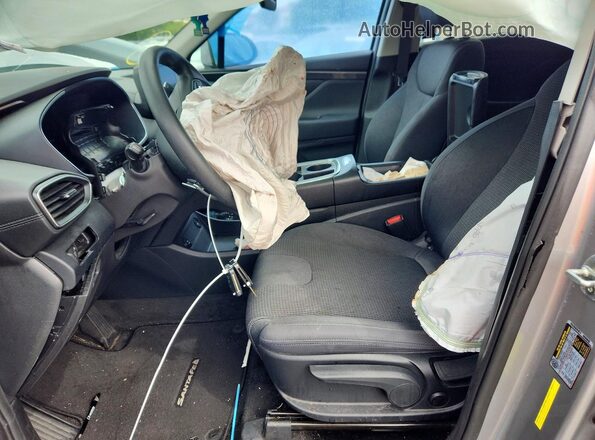 5NMS14AJ6MH366751 2021 HYUNDAI SANTA Silver Front interior view