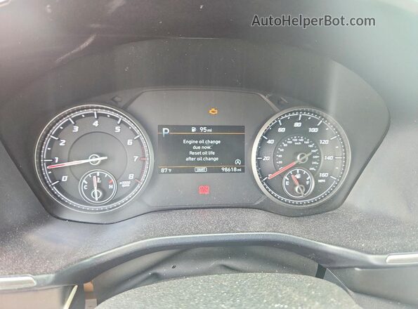 5NMS14AJ7PH520890 2023 HYUNDAI SANTA White Instrument cluster view