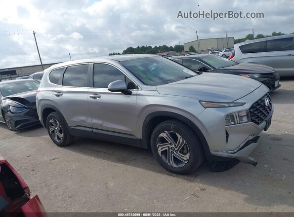5NMS14AJ9MH317446 2021 HYUNDAI SANTA FE Silver Rear interior view