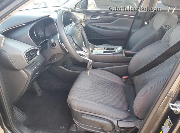 5NMS14AJXMH325393 2021 HYUNDAI SANTA Угольный Вид салона спереди