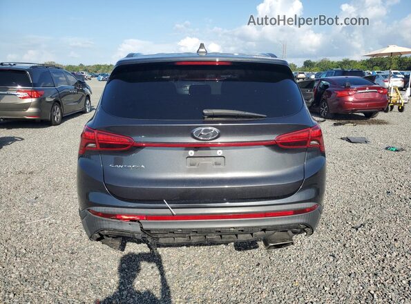5NMS14AJXMH325393 2021 HYUNDAI SANTA Угольный Вид сзади