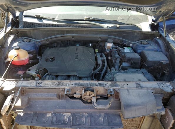 5NMS1DAJ2NH415316 2022 HYUNDAI SANTA Синий Вид задней части салона