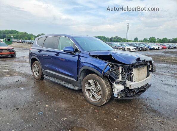 5NMS1DAJ3MH326854 2021 HYUNDAI SANTA Синий Передняя правая четверть