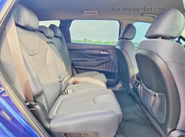 5NMS1DAJ3MH326854 2021 HYUNDAI SANTA Синий Вид задней части салона