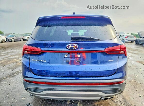 5NMS1DAJ3MH326854 2021 HYUNDAI SANTA Синий Вид сзади