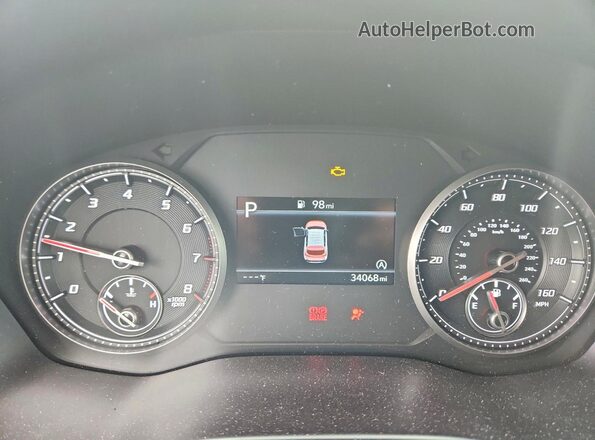 5NMS1DAJ3MH326854 2021 HYUNDAI SANTA Синий Вид щитка приборов