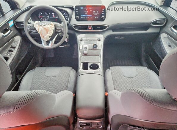 5NMS1DAJ3MH326854 2021 HYUNDAI SANTA Синий Вид панели приборов