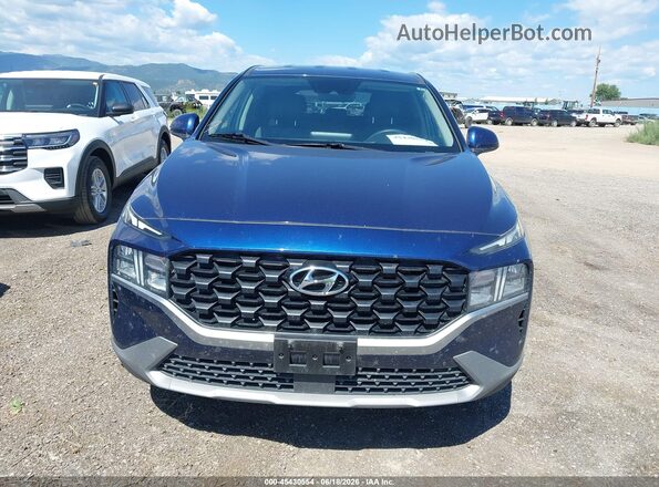 5NMS1DAJ5MH370709 2021 HYUNDAI SANTA FE Blue უკანა სალონის ხედი