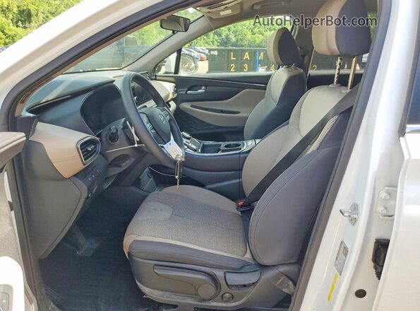 5NMS1DAJ8MH310682 2021 HYUNDAI SANTA Белый Вид салона спереди