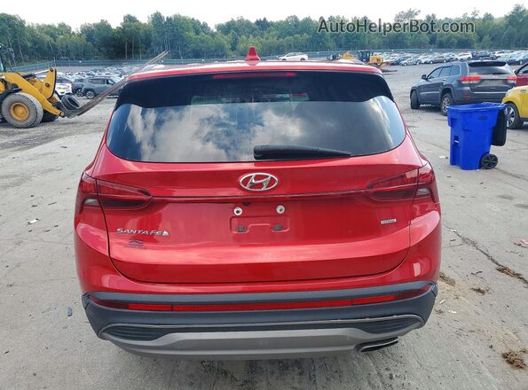 5NMS1DAJ8MH356075 2021 HYUNDAI SANTA Red უკანა ხედი