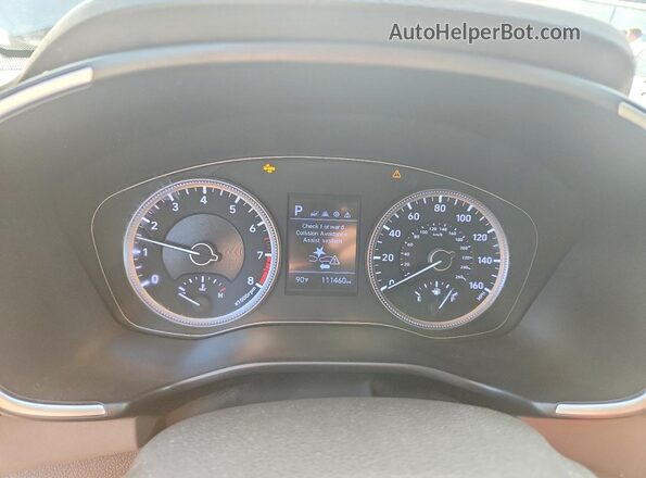 5NMS23AD0KH090016 2019 HYUNDAI SANTA Gray Սարքավորումների վահանակի տեսք
