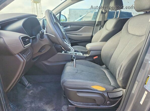 5NMS23AD0KH090016 2019 HYUNDAI SANTA Gray Սալոնի դիմացի տեսք